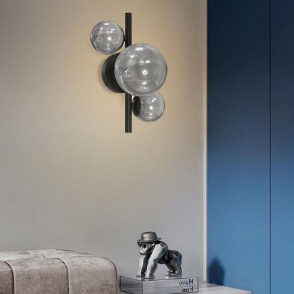 ONLI - Wandlamp PALOMA 3xG9/10W/230V zwart/gerookt