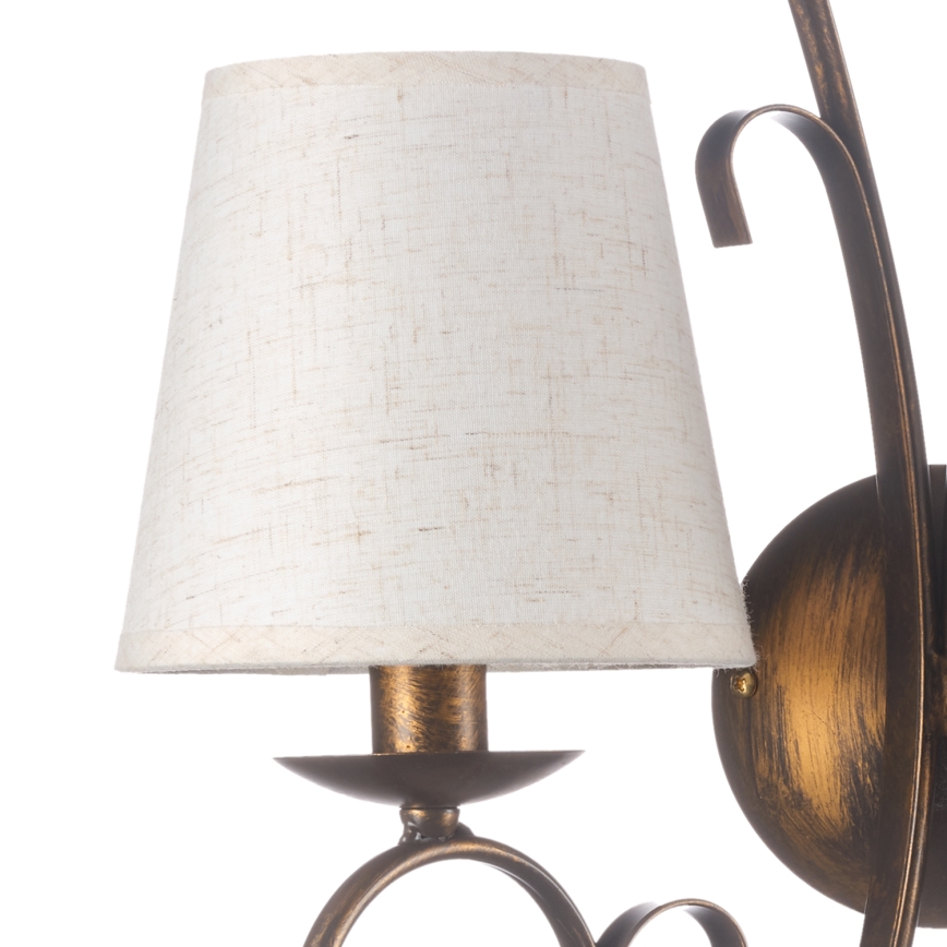 ONLI - Wandlamp POMPEI 2xE14/6W/230V brons