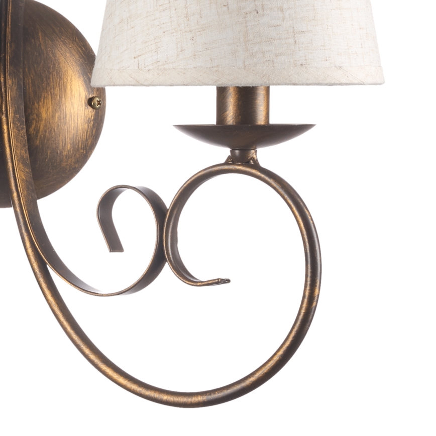 ONLI - Wandlamp POMPEI 2xE14/6W/230V brons
