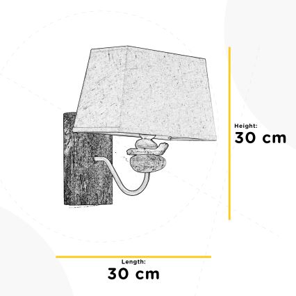 ONLI - Wandlamp SEREGON 1xE27/22W/230V