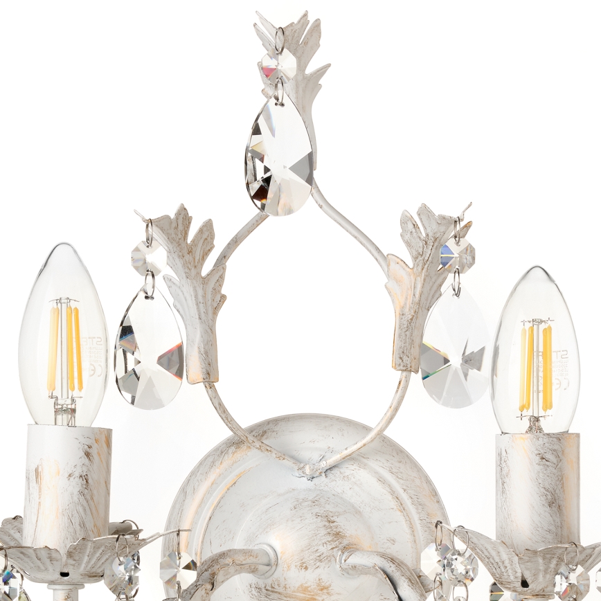 ONLI - Wandlamp TERESA 2xE14/6W/230V wit