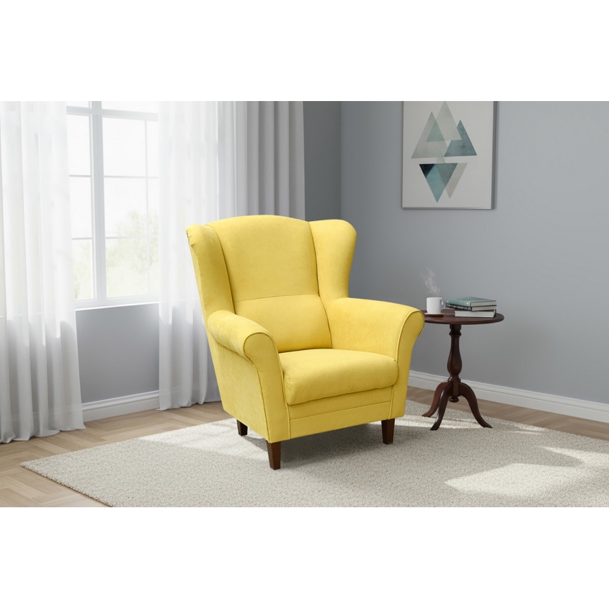 Oorfauteuil GALA geel