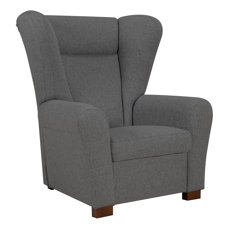Oorfauteuil VIVA donkergrijs