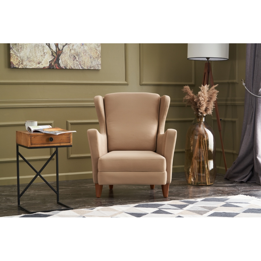 Oortjesfauteuil NUPI crème