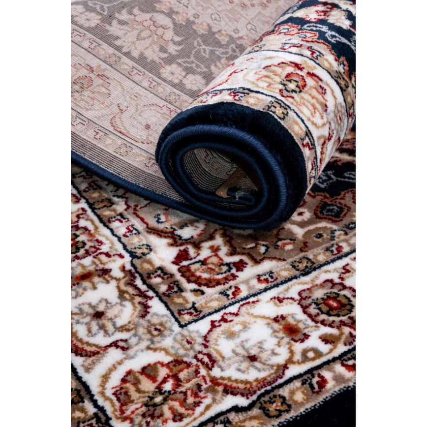 Oosters vloerkleed DUBAI 80x150 cm 2300 g/m2 donkerblauw