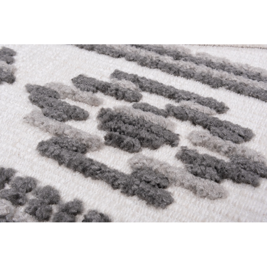 Oosters vloerkleed NEPAL 120x180 cm grijs/wit