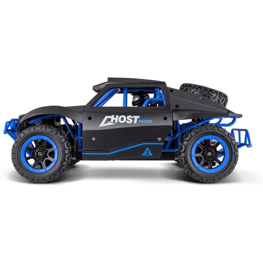Op afstand bestuurbare Rally auto zwart/blauw