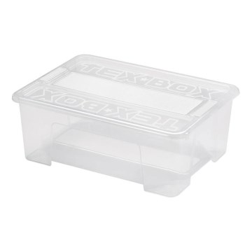 Opbergdoos TEX BOX 10 l doorzichtig