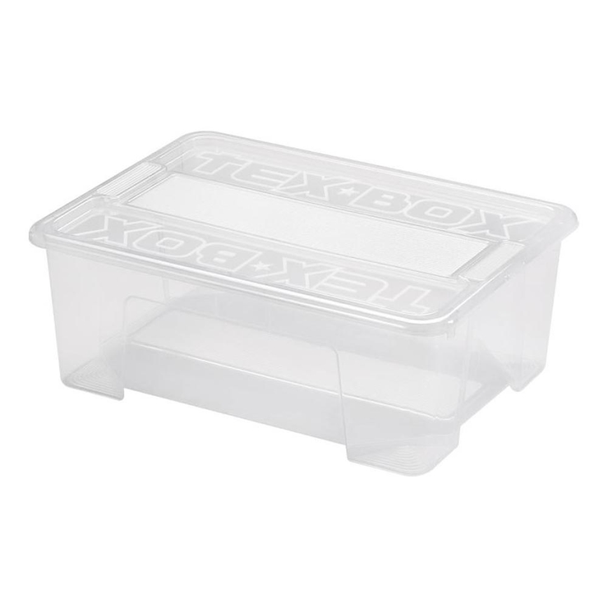 Opbergdoos TEX BOX 10 l doorzichtig