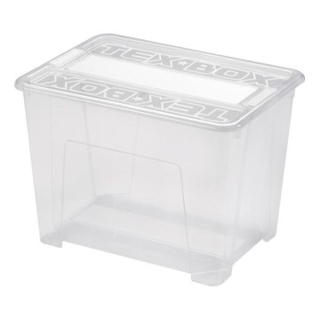 Opbergdoos TEX BOX 21 l doorzichtig