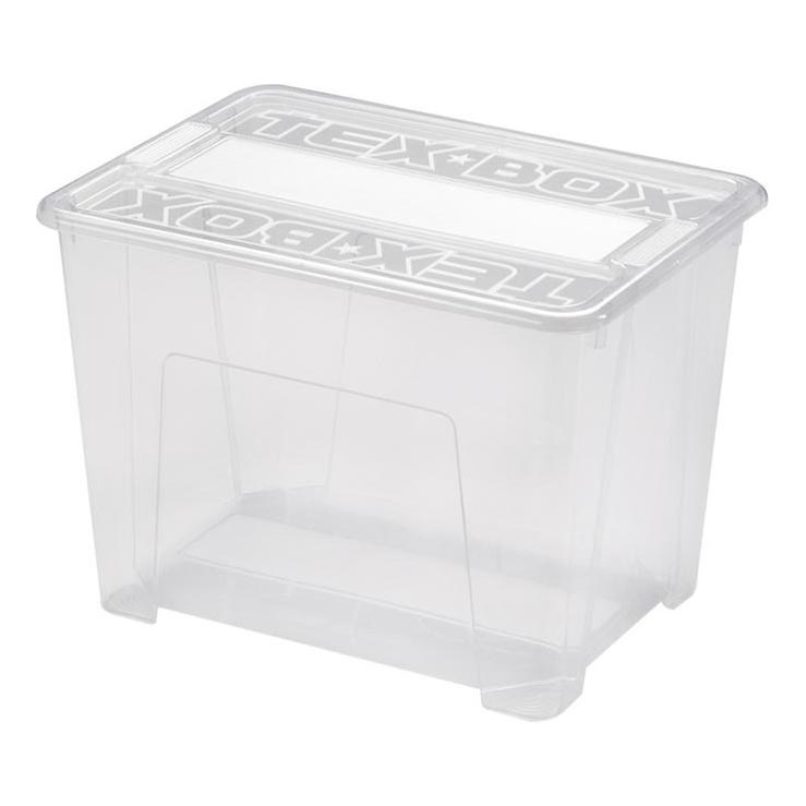 Opbergdoos TEX BOX 21 l doorzichtig