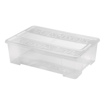 Opbergdoos TEX BOX 28 l doorzichtig