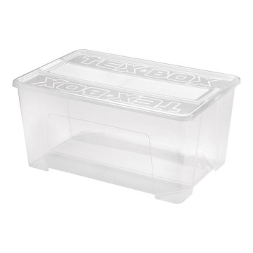 Opbergdoos TEX BOX 48 l doorzichtig