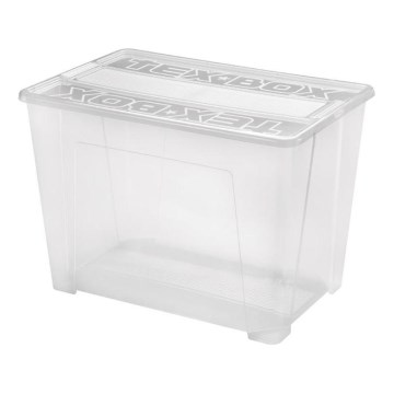 Opbergdoos TEX BOX 70 l doorzichtig