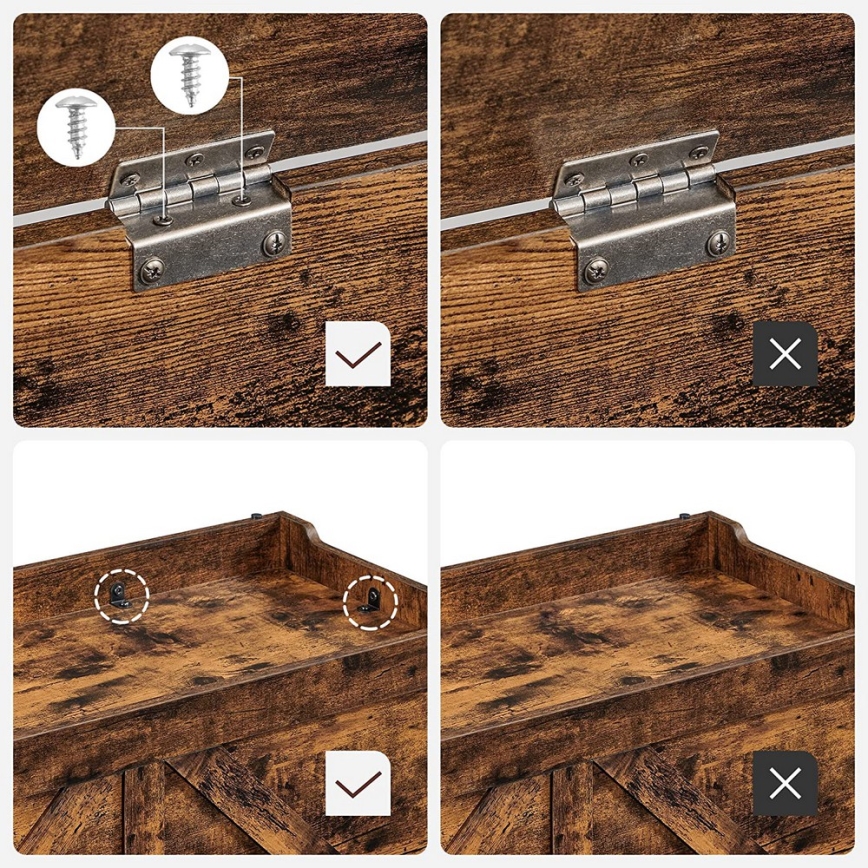 Opbergkist TOVIAN, bruin