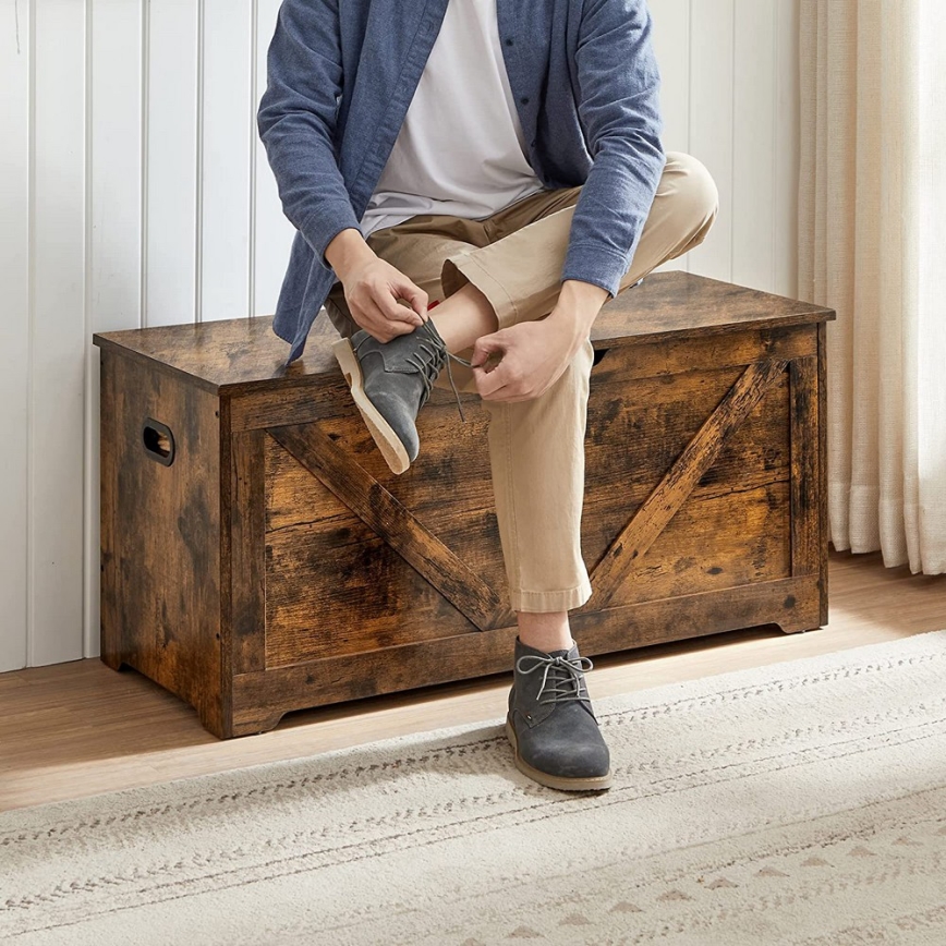 Opbergkist TOVIAN, bruin