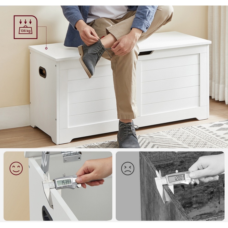 Opbergkist TOVIAN wit