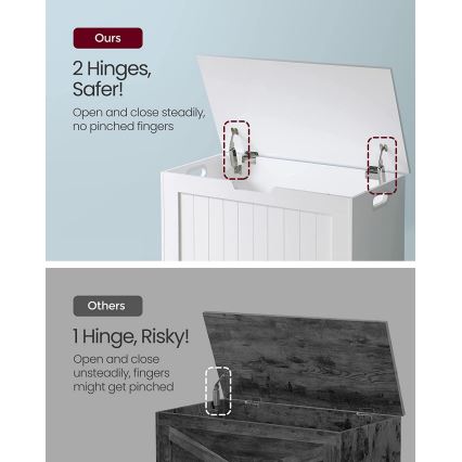 Opbergkist TOVIAN, wit