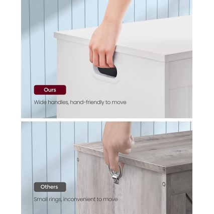 Opbergkist TOVIAN, wit