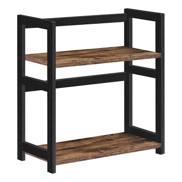 Opbergplank MARGE bruin/zwart