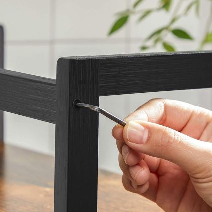 Opbergplank MARGE bruin/zwart