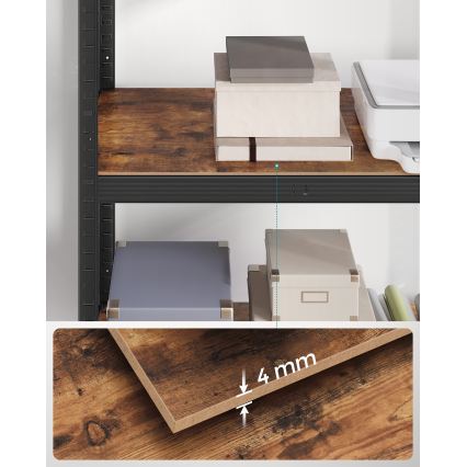 Opbergrek ORDIFY, bruin/zwart