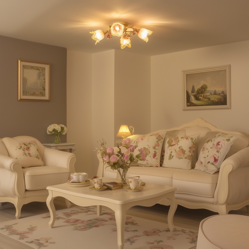 Opbouw plafondlamp FIORINTINO 4xE14/40W/230V