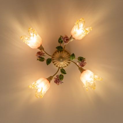 Opbouw plafondlamp FIORINTINO 4xE14/40W/230V