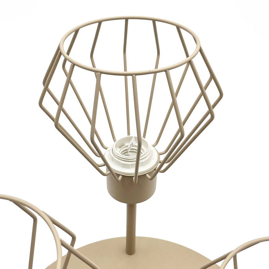 Opbouwkroonluchter AUDREY 3xE27/15W/230V beige