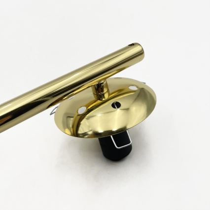 Opbouwkroonluchter AURIS 5xE14/15W/230V goud/rookzwart/beige