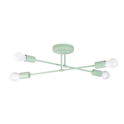 Opbouwkroonluchter CAMBRIDGE 4xE27/15W/230V groen
