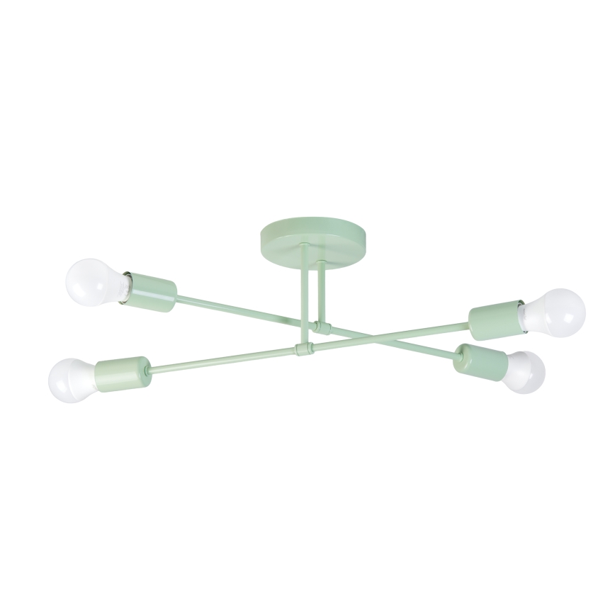 Opbouwkroonluchter CAMBRIDGE 4xE27/15W/230V groen