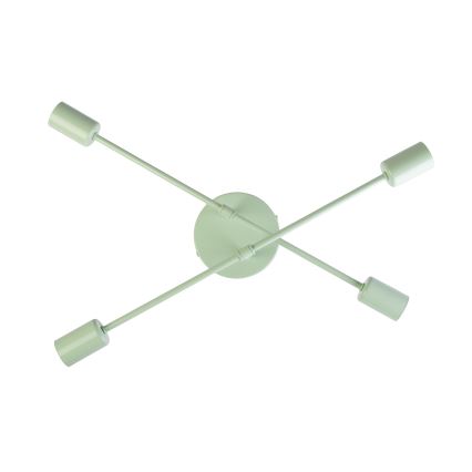 Opbouwkroonluchter CAMBRIDGE 4xE27/15W/230V groen