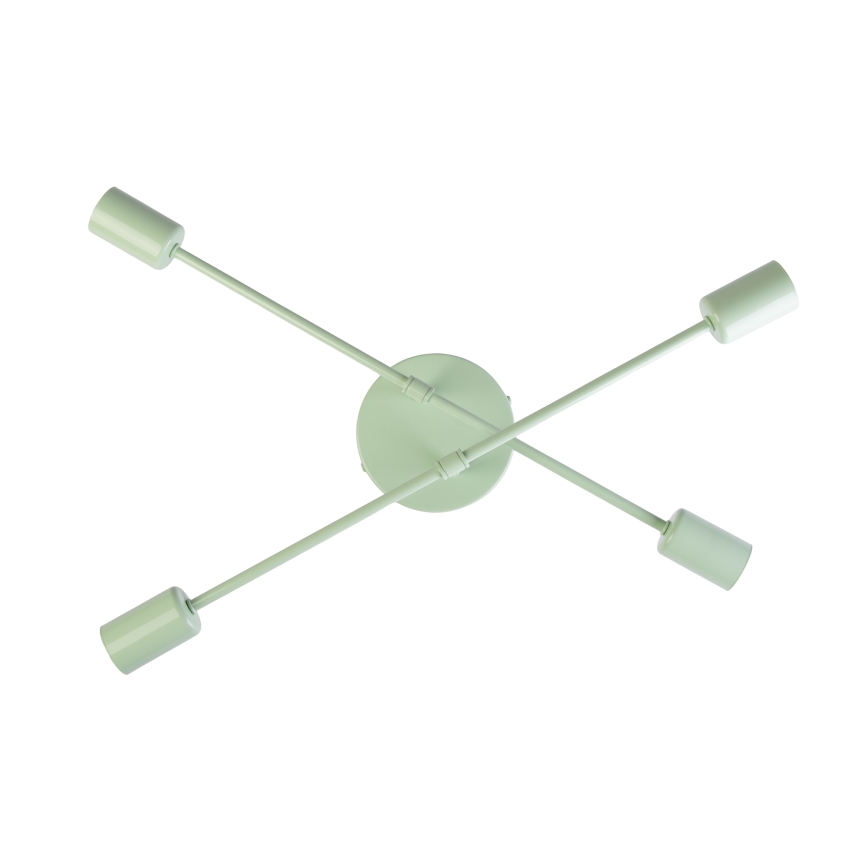 Opbouwkroonluchter CAMBRIDGE 4xE27/15W/230V groen