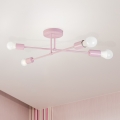Opbouwkroonluchter CAMBRIDGE 4xE27/15W/230V roze