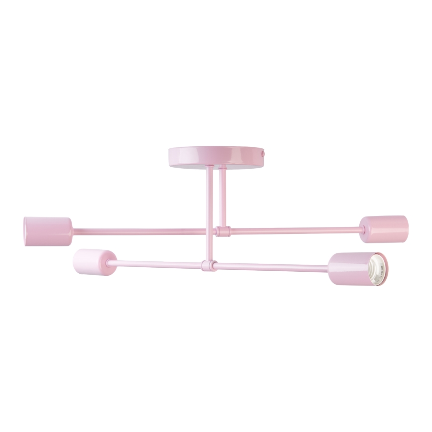 Opbouwkroonluchter CAMBRIDGE 4xE27/15W/230V roze