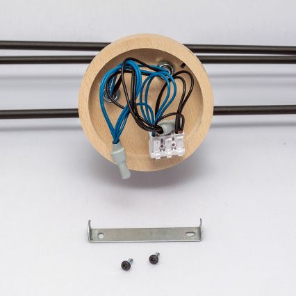 Opbouwkroonluchter CAMBRIDGE 6xE27/15W/230V, grenen