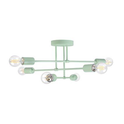 Opbouwkroonluchter CAMBRIDGE 6xE27/15W/230V groen