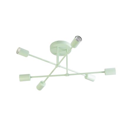 Opbouwkroonluchter CAMBRIDGE 6xE27/15W/230V groen