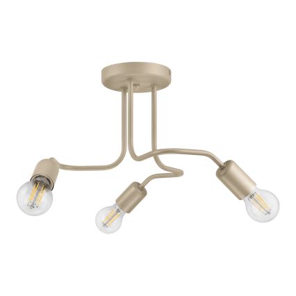 Opbouwkroonluchter CHARLIE 3xE27/15W/230V beige
