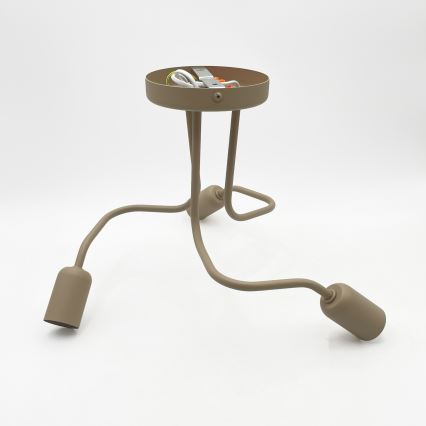Opbouwkroonluchter CHARLIE 3xE27/15W/230V beige