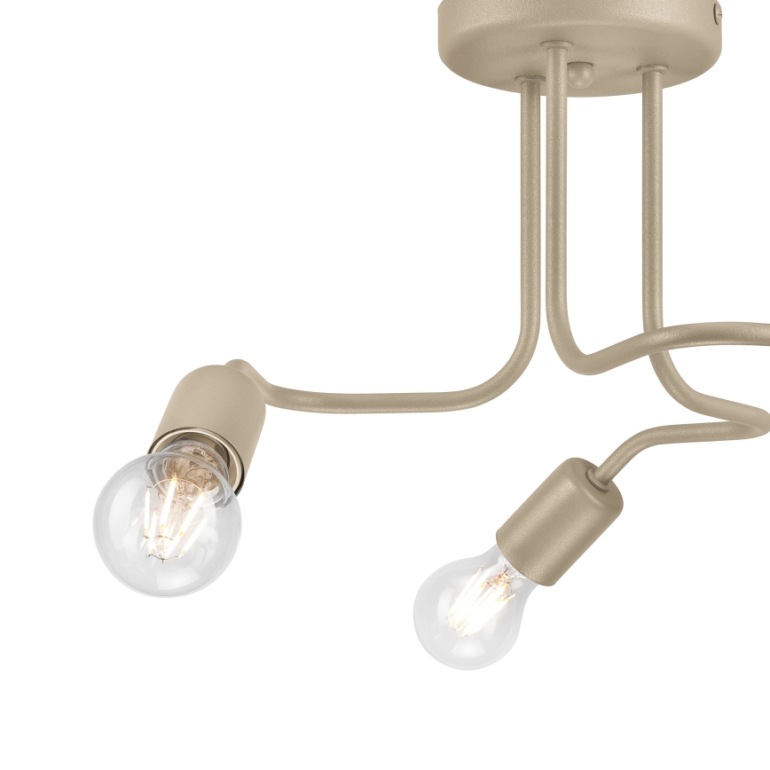 Opbouwkroonluchter CHARLIE 3xE27/15W/230V beige