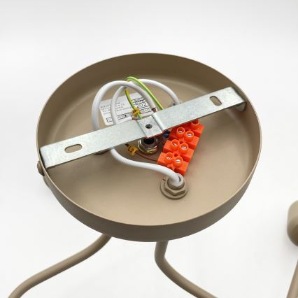 Opbouwkroonluchter CHARLIE 3xE27/15W/230V beige
