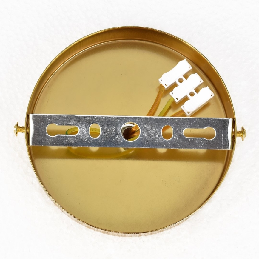 Opbouwkroonluchter CRISTAL 5xE14/10W/230V zwart/goud