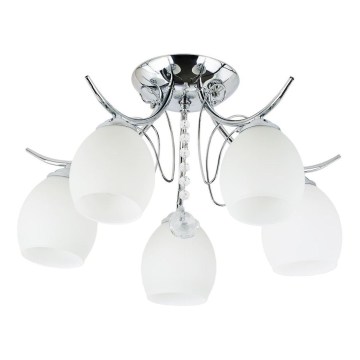 Opbouwkroonluchter ELLA 5xE27/15W/230V hoogglans chroom