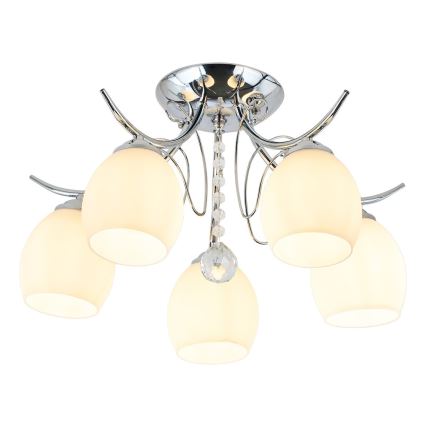 Opbouwkroonluchter ELLA 5xE27/15W/230V hoogglans chroom
