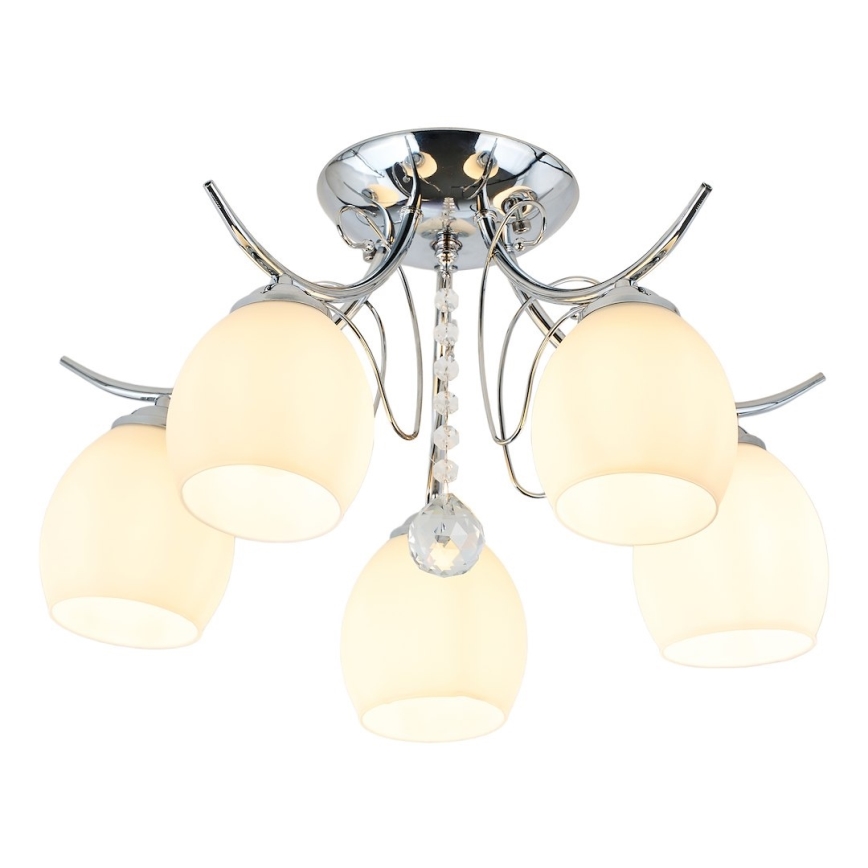 Opbouwkroonluchter ELLA 5xE27/15W/230V hoogglans chroom