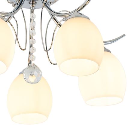 Opbouwkroonluchter ELLA 5xE27/15W/230V hoogglans chroom