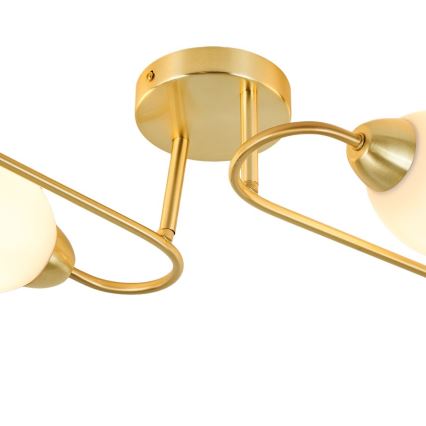 Opbouwkroonluchter KING 4xE27/15W/230V goud