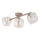 Opbouwkroonluchter LAVA 3xG9/8W/230V beige/rookbeige
